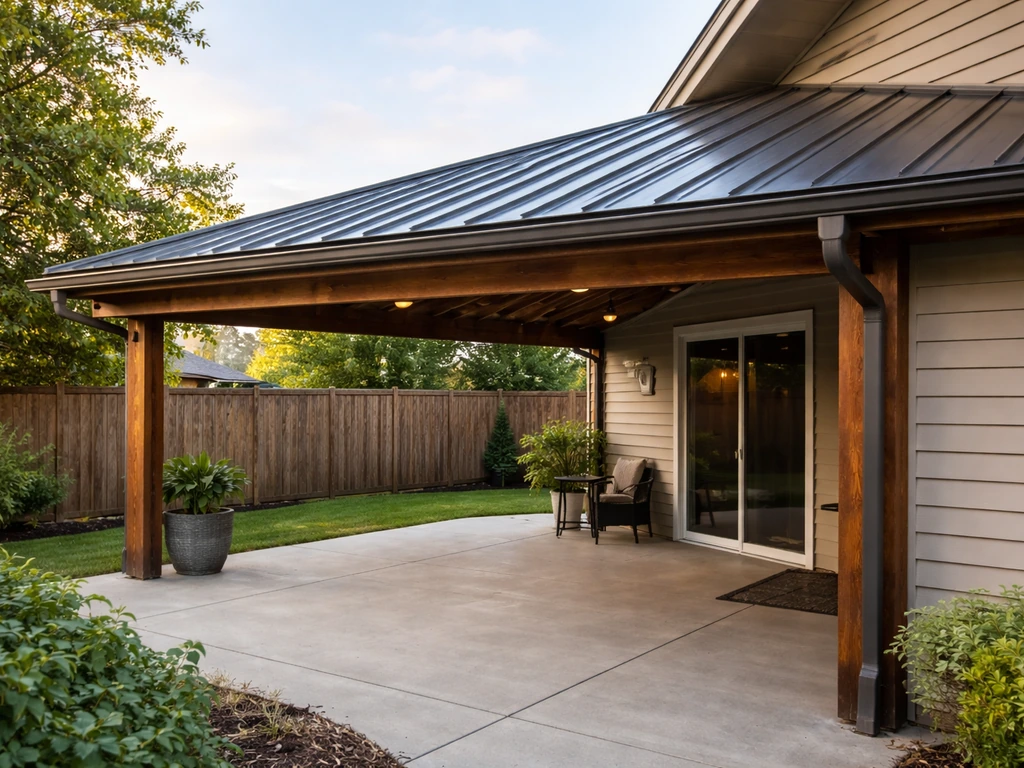 How to Build a Patio Cover with a Metal Roof