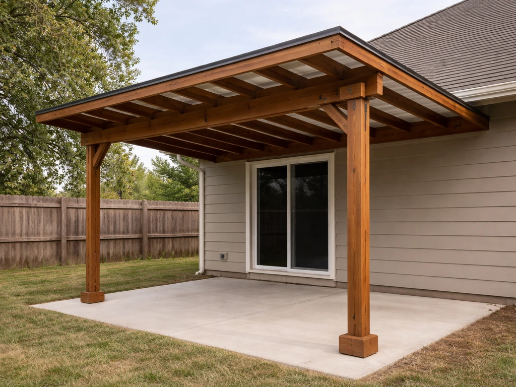 how to build a backyard covered patio