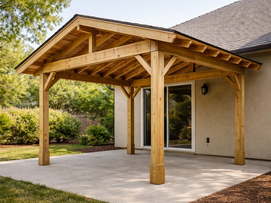 how to build a free standing patio cover