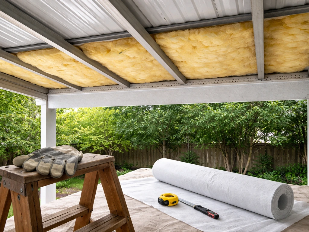 how to insulate an aluminum patio roof