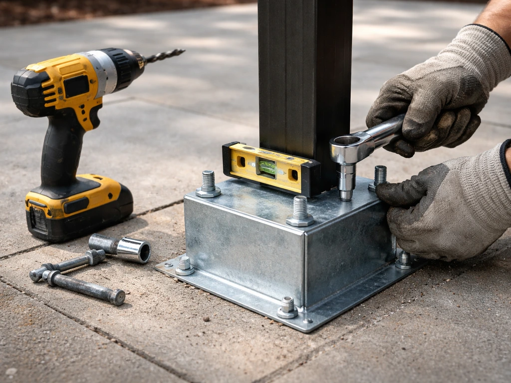 how to secure a gazebo to concrete patio
