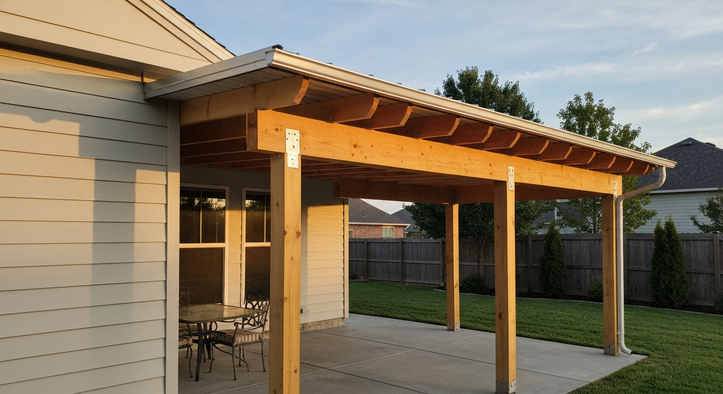 How to Build a Lean-to Patio Roof: DIY Guide for Wood, Metal