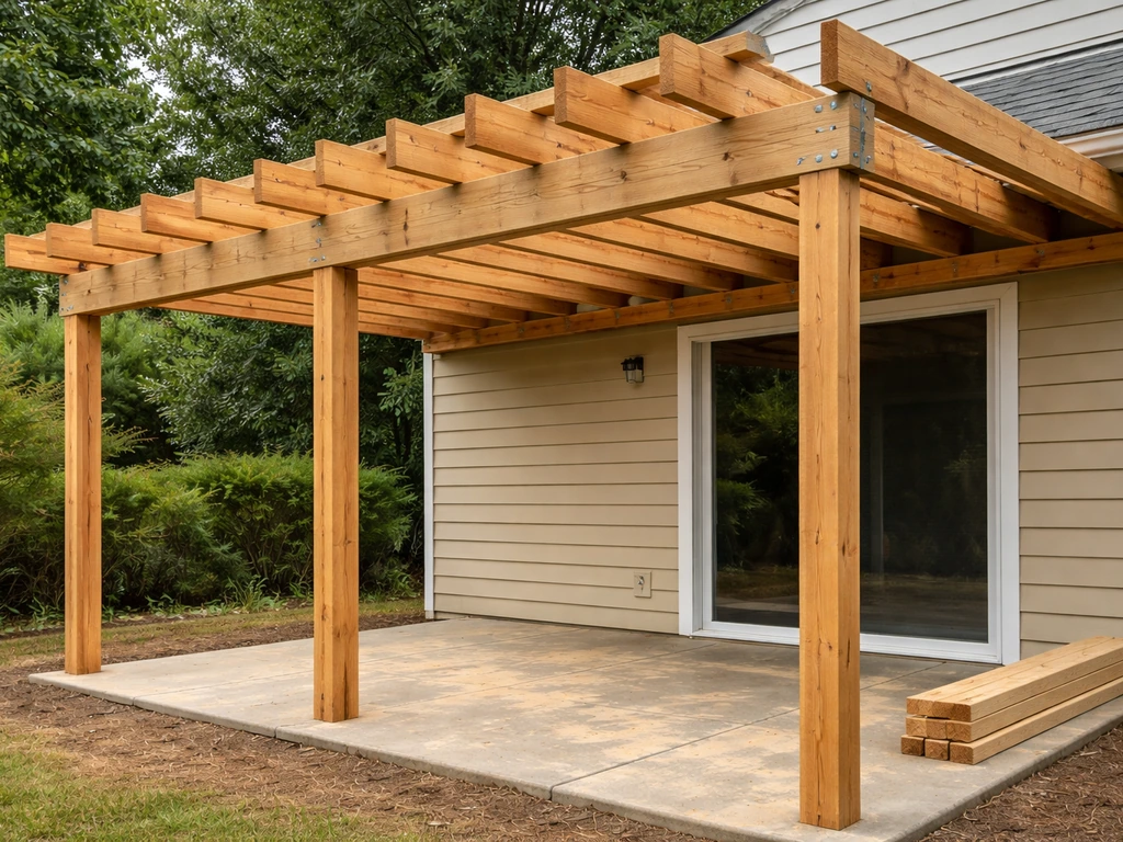 How to Make a Patio Cover Out of Wood Step by Step