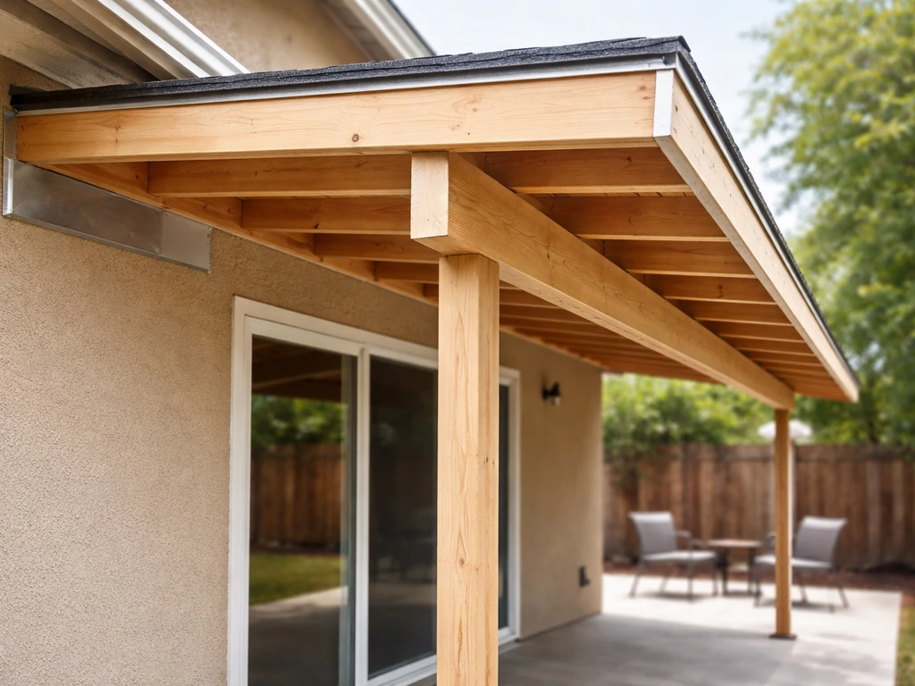 How to Build a Shed Roof Over a Patio Step by Step