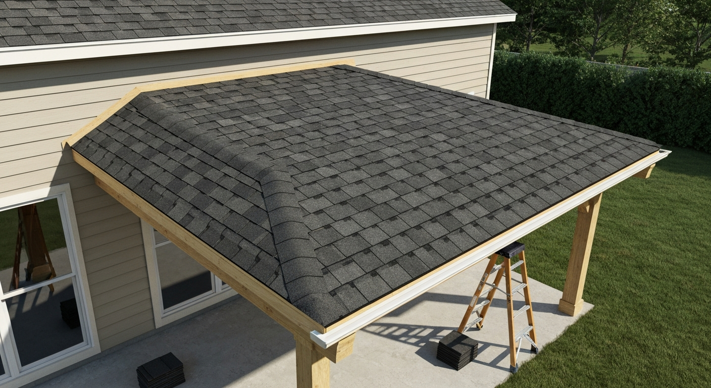 how to shingle a patio roof