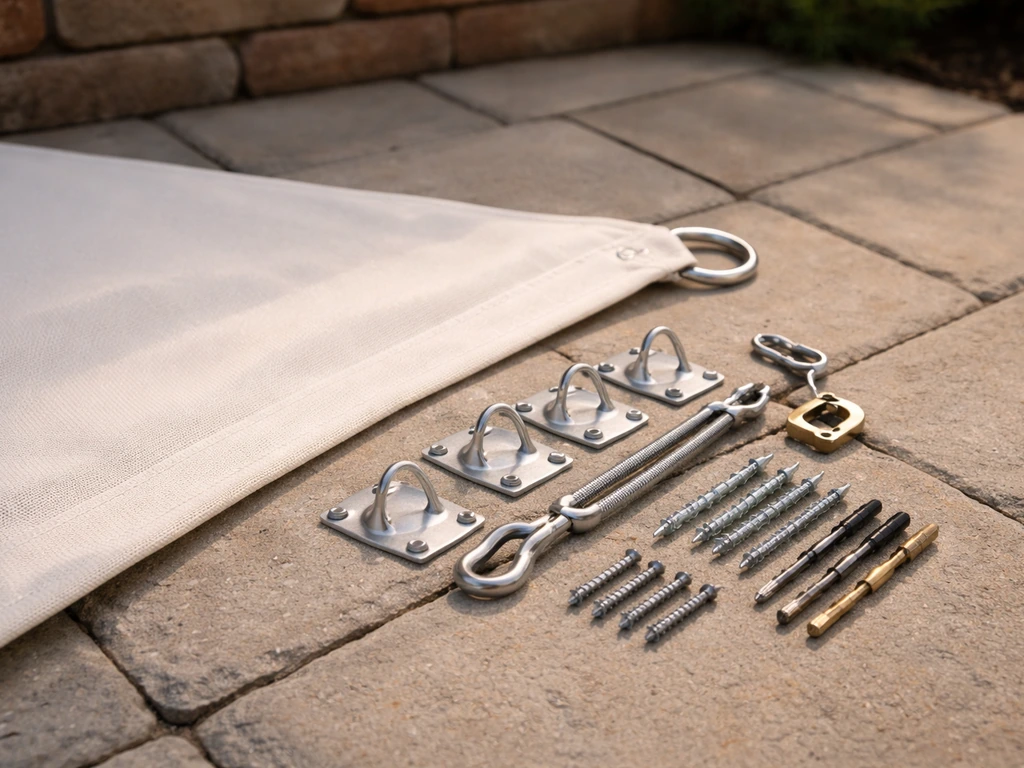 how to install a shade sail over a patio