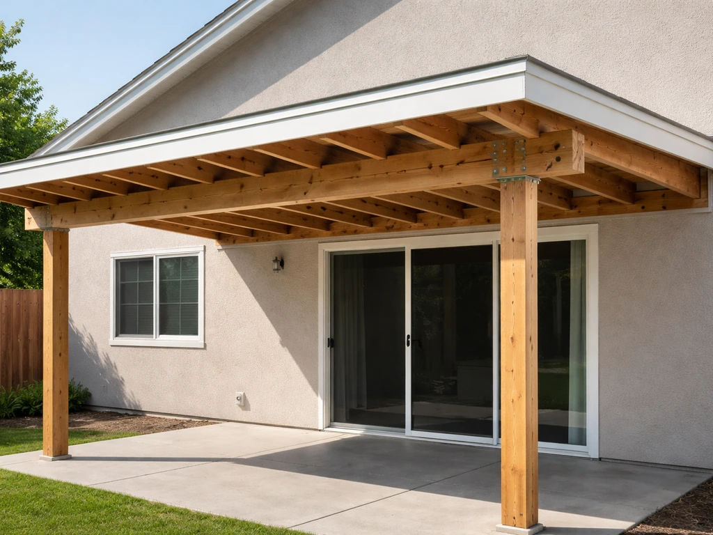 How to Build a Patio Cover Attached to the House